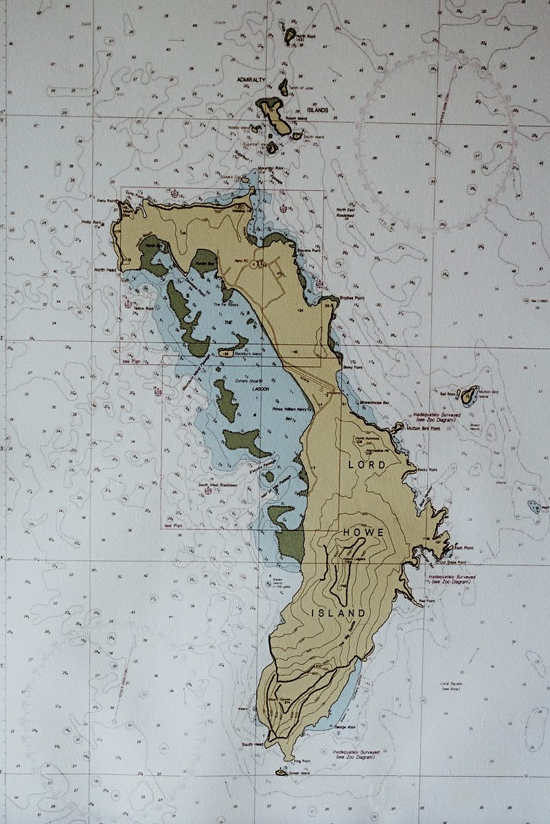 Lord Howe Island map